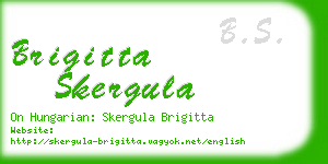 brigitta skergula business card